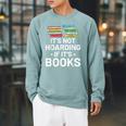 It's Not Hoarding If It's Books Book Lover & Reading Raglan Sleeve Sweatshirt Cardinal