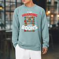 Its Not Hoarding If Its Books Raglan Sleeve Sweatshirt Cardinal