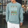 It's The Most Wonderful Time For A Book Xmas Bookworm Lover Raglan Sleeve Sweatshirt Cardinal