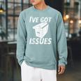 I'Ve Got Issues T Shirt For Comic Book Collector Raglan Sleeve Sweatshirt Cardinal