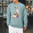 Jack Russell Terrier Bookworm Flowers Book Reading Books Raglan Sleeve Sweatshirt Cardinal Jack Russell Terrier Bookworm Flowers Book Reading Books Raglan Sleeve Sweatshirt Cardinal