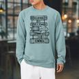Jane Austen Pride And Prejudice & Mr Darcy Book Stack Fans Raglan Sleeve Sweatshirt Cardinal