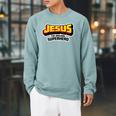 Jesus The Original Superhero Comic Book Christian Faith Raglan Sleeve Sweatshirt Cardinal Jesus The Original Superhero Comic Book Christian Faith Raglan Sleeve Sweatshirt Cardinal