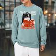 Just A Girl Who Loves Anime And Reading Books Raglan Sleeve Sweatshirt Cardinal Just A Girl Who Loves Anime And Reading Books Raglan Sleeve Sweatshirt Cardinal