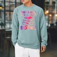 Just A Girl Who Loves Books Raglan Sleeve Sweatshirt Cardinal