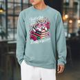 Just A Girl Who Loves Books And Wolves Cute Reading Nerd Raglan Sleeve Sweatshirt Cardinal