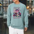 Just A Girl Who Loves Books And Wolves Librarian Teacher Raglan Sleeve Sweatshirt Cardinal