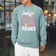 Just A Girl Who Loves Reading Books Book Nerd Librarian Raglan Sleeve Sweatshirt Cardinal Just A Girl Who Loves Reading Books Book Nerd Librarian Raglan Sleeve Sweatshirt Cardinal
