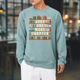 Just One More Chapter Book Reading Lover Bookworm T-Shirt Raglan Sleeve Sweatshirt Cardinal