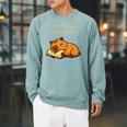 Just One More Chapter Capybara With Book Raglan Sleeve Sweatshirt Cardinal Just One More Chapter Capybara With Book Raglan Sleeve Sweatshirt Cardinal