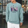 Just One More Chapter Romantasy Book Dragon Bookworm Bookish Raglan Sleeve Sweatshirt Cardinal