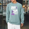 Kids DOAWK Purple Loded Diper Collage Book Series Raglan Sleeve Sweatshirt Cardinal