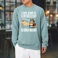 Kids Tiny Dinosaur Read Books & Pet My Bearded Dragon Lover Raglan Sleeve Sweatshirt Cardinal