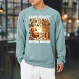 Leave Reality Enter Books Bookworm Reading Book Raglan Sleeve Sweatshirt Cardinal