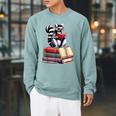 Lemur Reading Books Matching Bookworm Readers Librarian Raglan Sleeve Sweatshirt Cardinal Lemur Reading Books Matching Bookworm Readers Librarian Raglan Sleeve Sweatshirt Cardinal