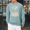 Let's Do This By The Book Raglan Sleeve Sweatshirt Cardinal