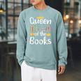 Librarian Queen Of The Books Book Reading Library Raglan Sleeve Sweatshirt Cardinal Librarian Queen Of The Books Book Reading Library Raglan Sleeve Sweatshirt Cardinal