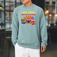 Life Goals Read All The Books I Book Worm I Book Lover Raglan Sleeve Sweatshirt Cardinal