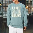 I Lift So I Can Carry More Books Gym Weightlifting Raglan Sleeve Sweatshirt Cardinal I Lift So I Can Carry More Books Gym Weightlifting Raglan Sleeve Sweatshirt Cardinal