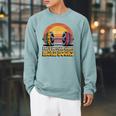 I Lift So I Can Carry More Books Reading Humor Workout Raglan Sleeve Sweatshirt Cardinal