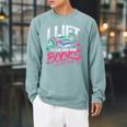 I Lift So I Can Carry More Books Reading Reader Workout Gym Raglan Sleeve Sweatshirt Cardinal I Lift So I Can Carry More Books Reading Reader Workout Gym Raglan Sleeve Sweatshirt Cardinal