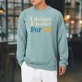 Literacy Justice For All Stop Book Banning Protect Librarian Raglan Sleeve Sweatshirt Cardinal Literacy Justice For All Stop Book Banning Protect Librarian Raglan Sleeve Sweatshirt Cardinal