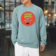 Literal Lunatic Book Lovers Library Readers & Teachers Raglan Sleeve Sweatshirt Cardinal