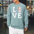 Love Books Stack Literature Reading Themed Pictograph Raglan Sleeve Sweatshirt Cardinal Love Books Stack Literature Reading Themed Pictograph Raglan Sleeve Sweatshirt Cardinal