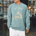 Love God Drink Coffee Read Books Graphic Book Reader Raglan Sleeve Sweatshirt Cardinal