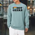 I Love Hot Geeks Cute Pride Gamer Book Nerd Fandom Fan Premium Tri-Blend Raglan Sleeve Sweatshirt Cardinal I Love Hot Geeks Cute Pride Gamer Book Nerd Fandom Fan Premium Tri-Blend Raglan Sleeve Sweatshirt Cardinal