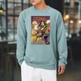 Marvel Captain Marvel Versus Rogue Revenge Comic Book Cover Raglan Sleeve Sweatshirt Cardinal Marvel Captain Marvel Versus Rogue Revenge Comic Book Cover Raglan Sleeve Sweatshirt Cardinal