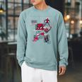 Marvel Comics Spider-Man Classic Comic Book Collage Raglan Sleeve Sweatshirt Cardinal