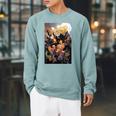 Marvel Comixology Avengers Issue 1 Of 10 Comic Book Cover Raglan Sleeve Sweatshirt Cardinal