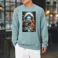 Marvel Comixology Avengers Issue 2 Of 10 Comic Book Cover Raglan Sleeve Sweatshirt Cardinal