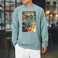 Marvel Comixology Captain Marvel She-Hulk Comic Book Cover Raglan Sleeve Sweatshirt Cardinal