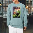 Marvel Comixology The Hulk Adam Warlock Comic Book Cover Raglan Sleeve Sweatshirt Cardinal
