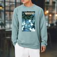 Marvel Comixology Invaders Go To Atlantis Comic Book Cover Raglan Sleeve Sweatshirt Cardinal