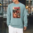 Marvel Comixology Iron Man Stark Realities Comic Book Cover Raglan Sleeve Sweatshirt Cardinal Marvel Comixology Iron Man Stark Realities Comic Book Cover Raglan Sleeve Sweatshirt Cardinal