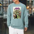 Marvel Comixology Mr & Mrs X Comic Book Cover Raglan Sleeve Sweatshirt Cardinal Marvel Comixology Mr & Mrs X Comic Book Cover Raglan Sleeve Sweatshirt Cardinal