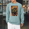 Marvel Comixology Prisoner X Comic Book Cover Raglan Sleeve Sweatshirt Cardinal