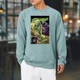 Marvel Comixology Squirrel-Girl And Kang Comic Book Cover Raglan Sleeve Sweatshirt Cardinal Marvel Comixology Squirrel-Girl And Kang Comic Book Cover Raglan Sleeve Sweatshirt Cardinal