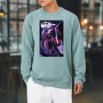 Marvel Comixology Wasp The Attack Of AIM Comic Book Cover Raglan Sleeve Sweatshirt Cardinal