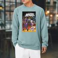 Marvel Comixology West Coast Avengers 8 Comic Book Cover Raglan Sleeve Sweatshirt Cardinal