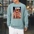 Marvel Comixology X-Men Digital Panel Comic Book Cover Raglan Sleeve Sweatshirt Cardinal