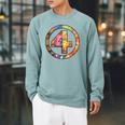 Marvel The Fantastic Four Comic Book Raglan Sleeve Sweatshirt Cardinal