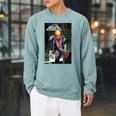 Marvel Ghost Rider Destroys Marvel History Comic Book Cover Raglan Sleeve Sweatshirt Cardinal Marvel Ghost Rider Destroys Marvel History Comic Book Cover Raglan Sleeve Sweatshirt Cardinal