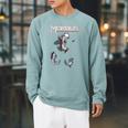 Marvel Morbius The Living Vampire 1 Comic Book Cover Raglan Sleeve Sweatshirt Cardinal
