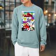 Marvel X-Men Ms Marvel Vs Death-Bird Comic Book Cover Raglan Sleeve Sweatshirt Cardinal Marvel X-Men Ms Marvel Vs Death-Bird Comic Book Cover Raglan Sleeve Sweatshirt Cardinal