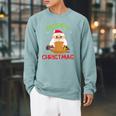 Merry Christmas Book Reading Santa Claus Xmas Book Reader Raglan Sleeve Sweatshirt Cardinal Merry Christmas Book Reading Santa Claus Xmas Book Reader Raglan Sleeve Sweatshirt Cardinal