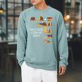 National Library Week Book Reading Library Day Librarian Raglan Sleeve Sweatshirt Cardinal